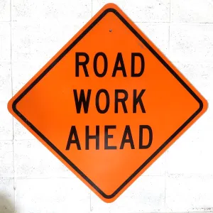 ROAD WORK AHEAD 大型ロードサイン