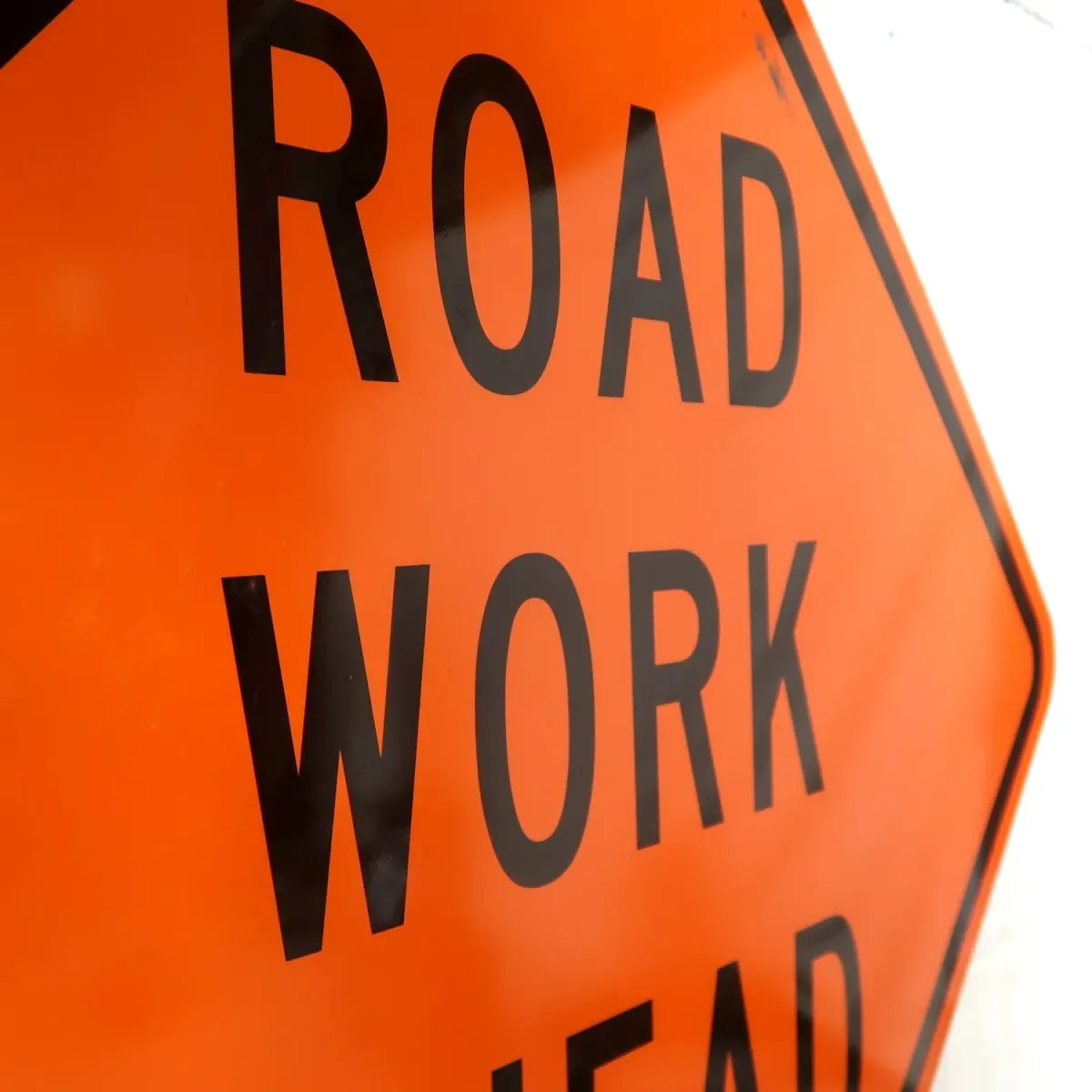 ROAD WORK AHEAD 大型ロードサイン