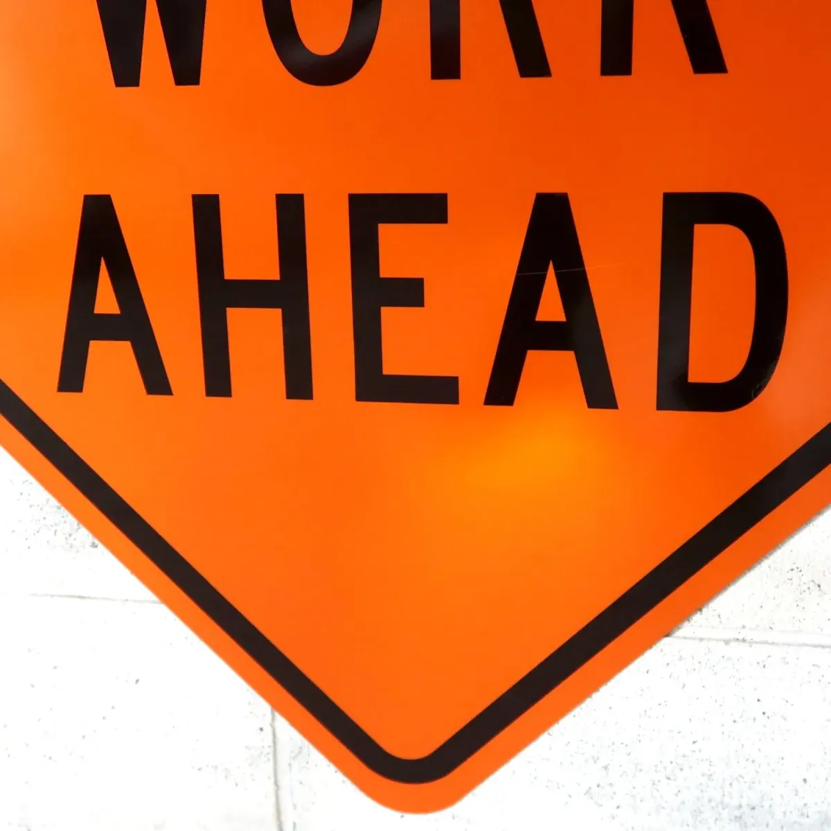 ROAD WORK AHEAD 大型ロードサイン