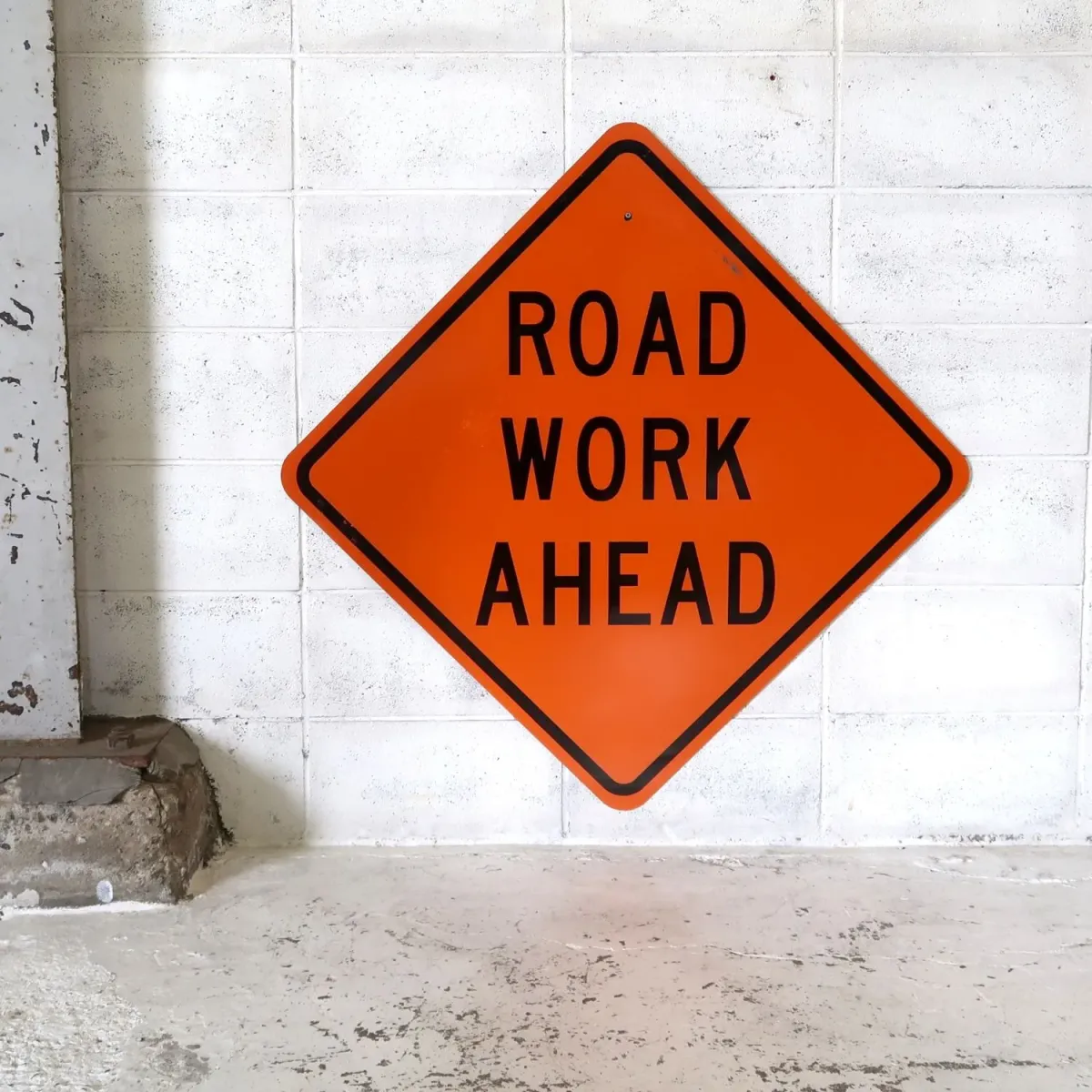 ROAD WORK AHEAD 大型ロードサイン
