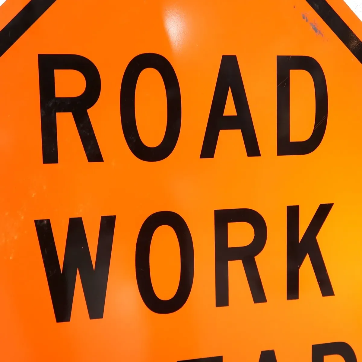 ROAD WORK AHEAD 大型ロードサイン