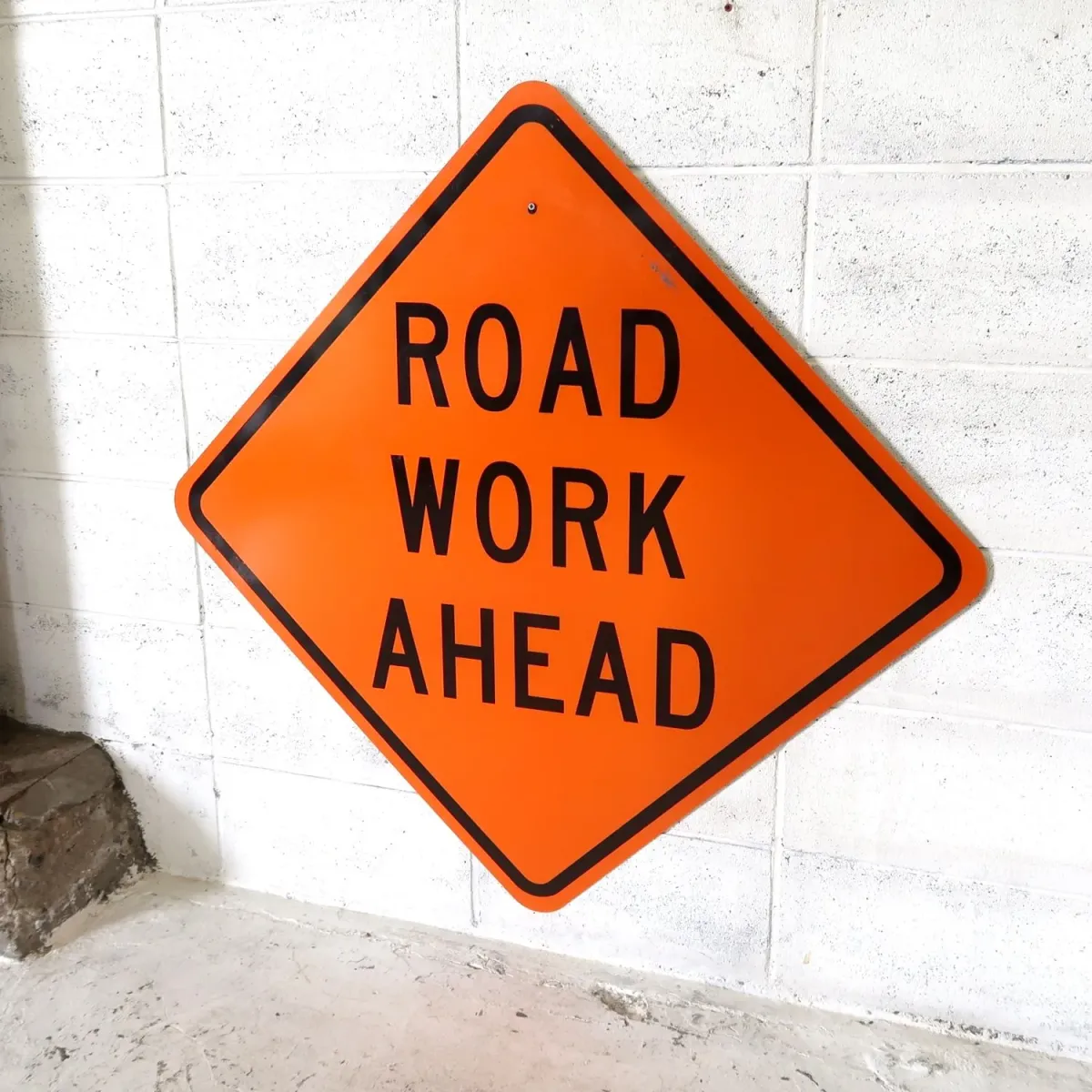 ROAD WORK AHEAD 大型ロードサイン