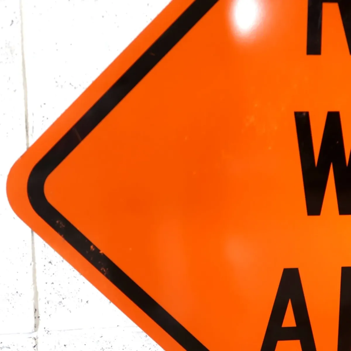 ROAD WORK AHEAD 大型ロードサイン