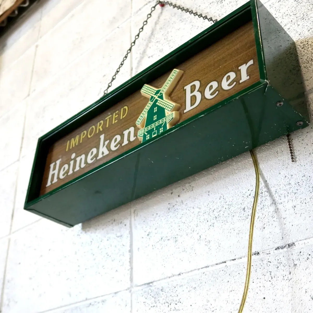 Heineken ビンテージ ライトサイン