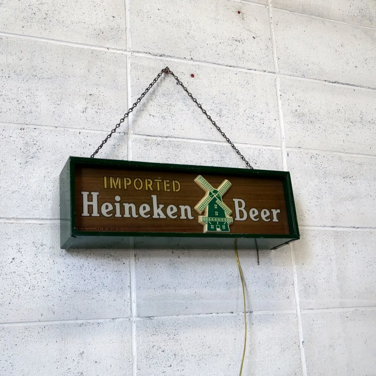 Heineken ビンテージ ライトサイン