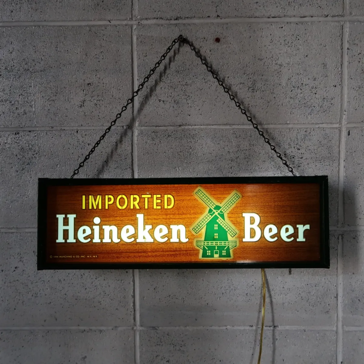 Heineken ビンテージ ライトサイン