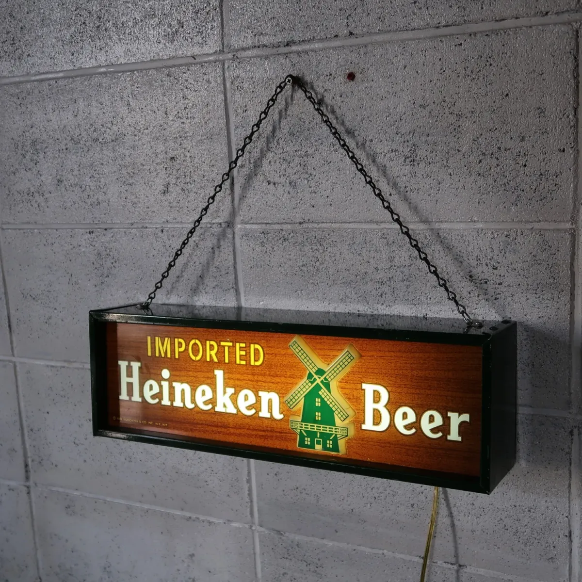 Heineken ビンテージ ライトサイン