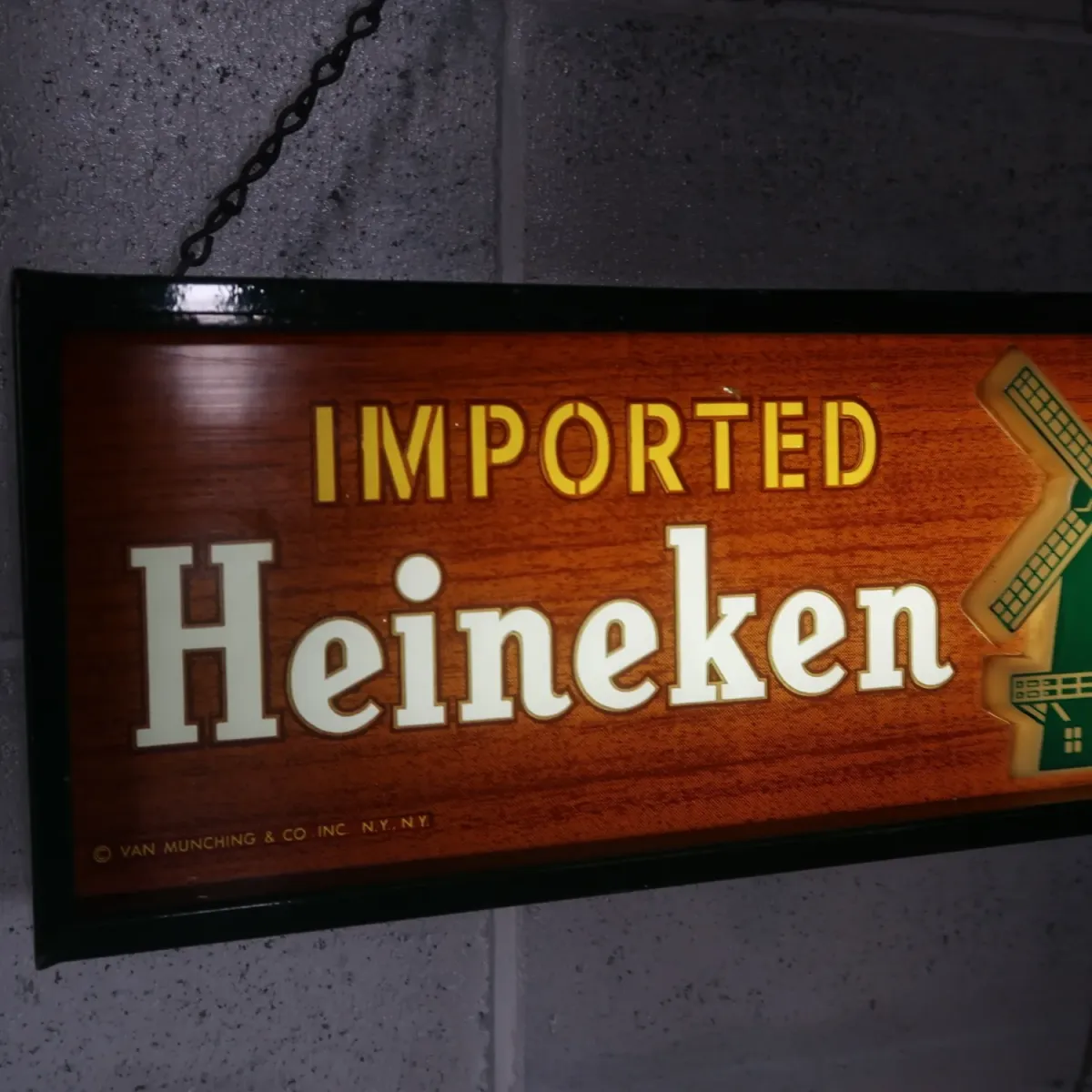 Heineken ビンテージ ライトサイン