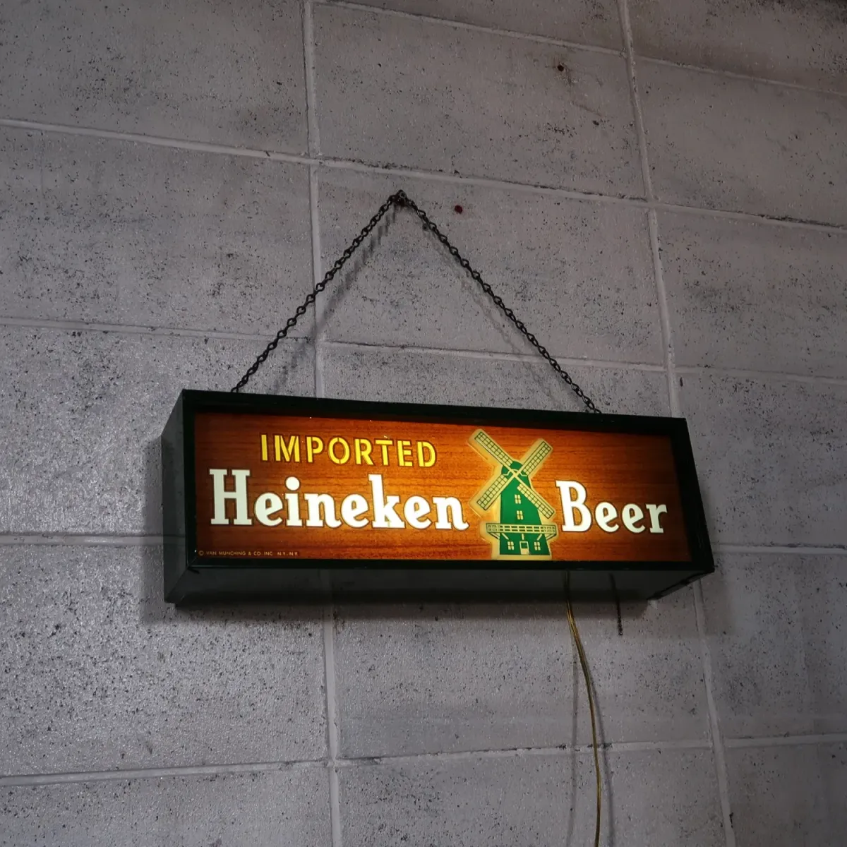 Heineken ビンテージ ライトサイン