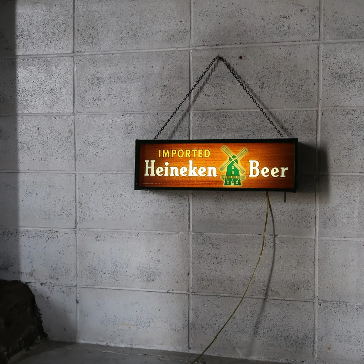 Heineken ビンテージ ライトサイン