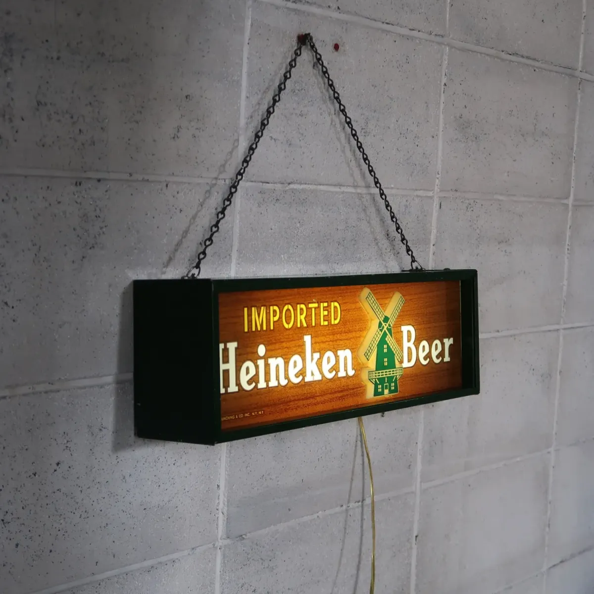Heineken ビンテージ ライトサイン