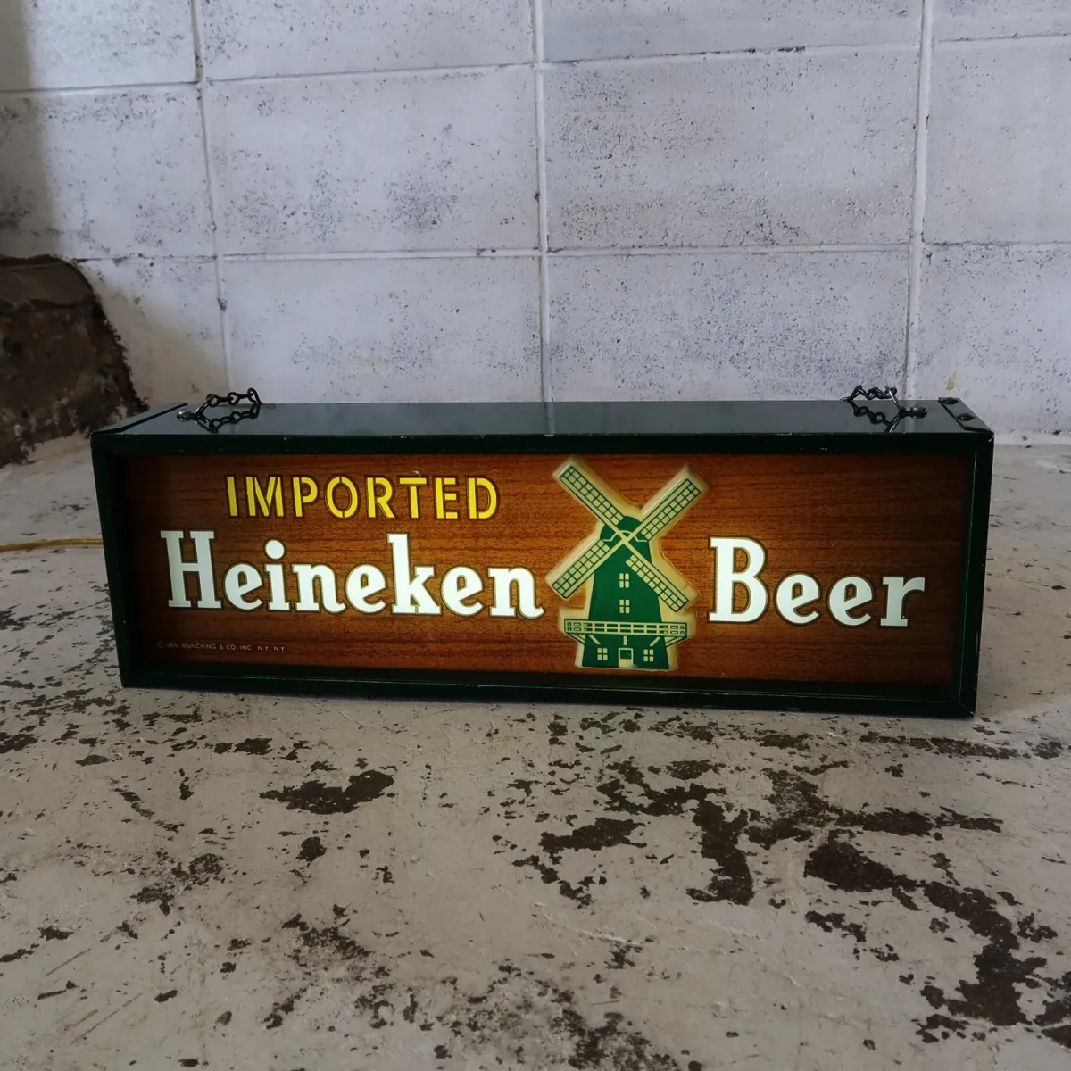 Heineken ビンテージ ライトサイン