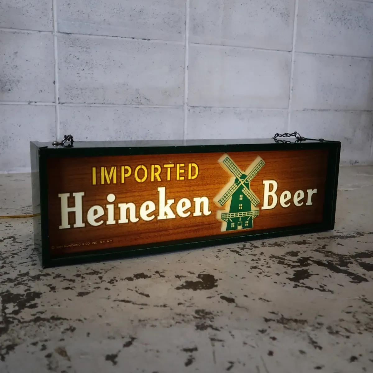 Heineken ビンテージ ライトサイン
