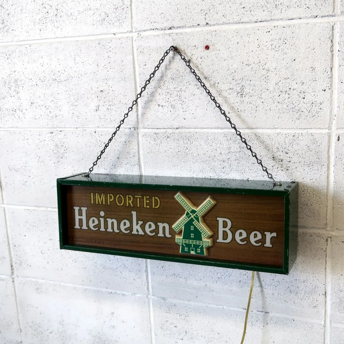 Heineken ビンテージ ライトサイン