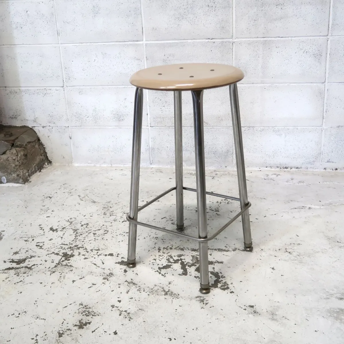 ビンテージ メタルスツール