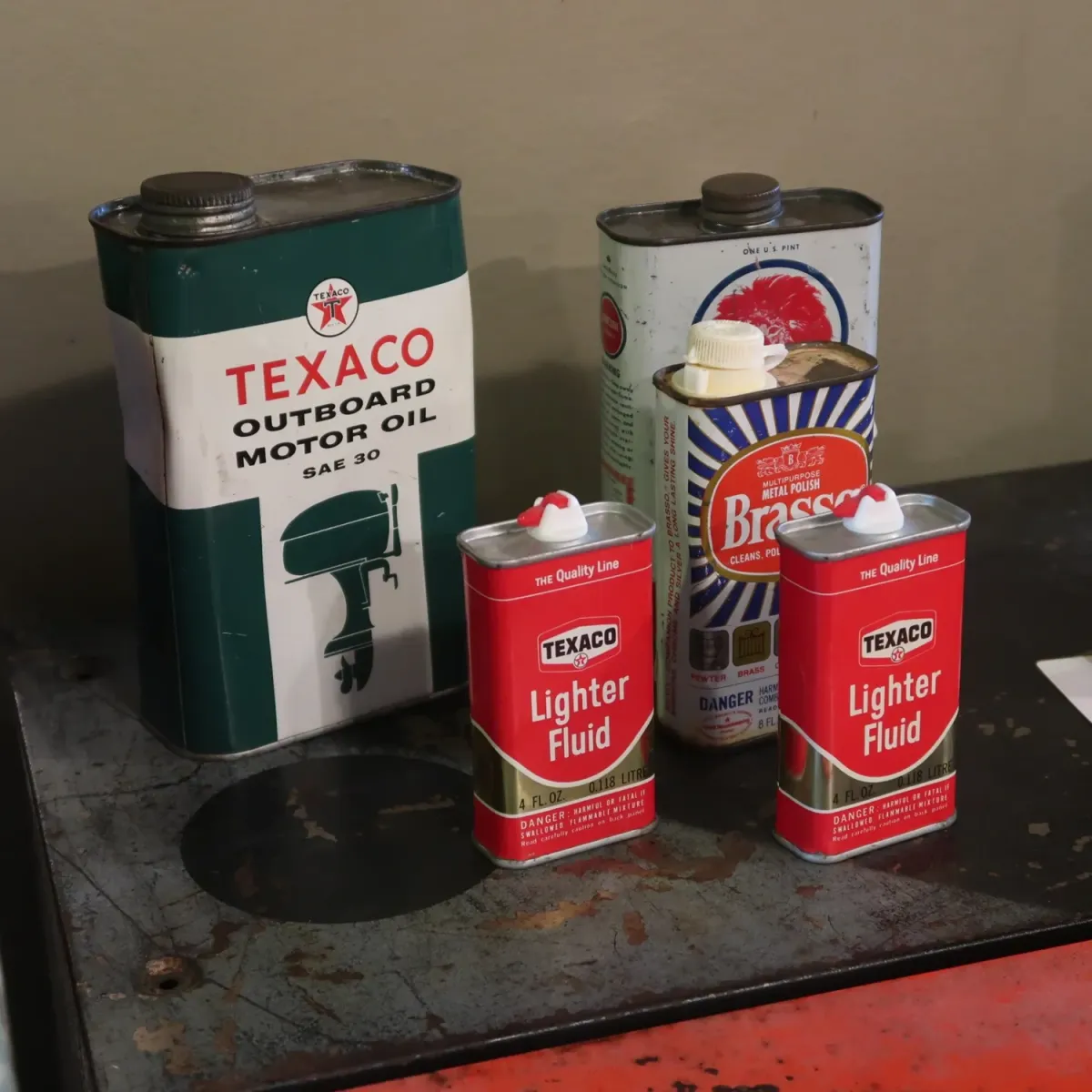 TEXACO ビンテージ オイル缶