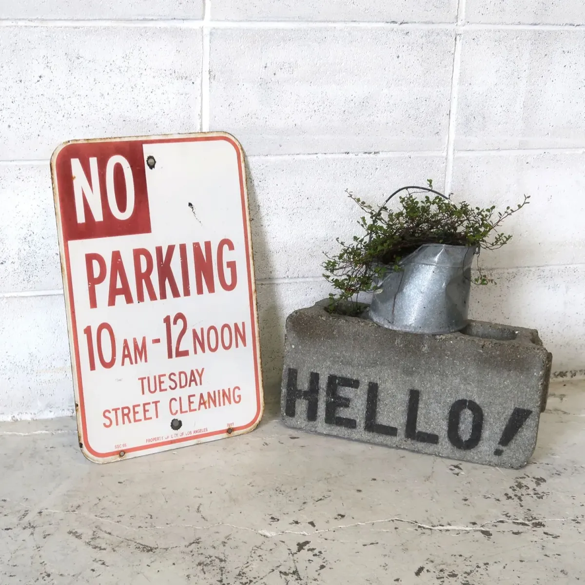 NO PARKING ロードサイン ホーロー