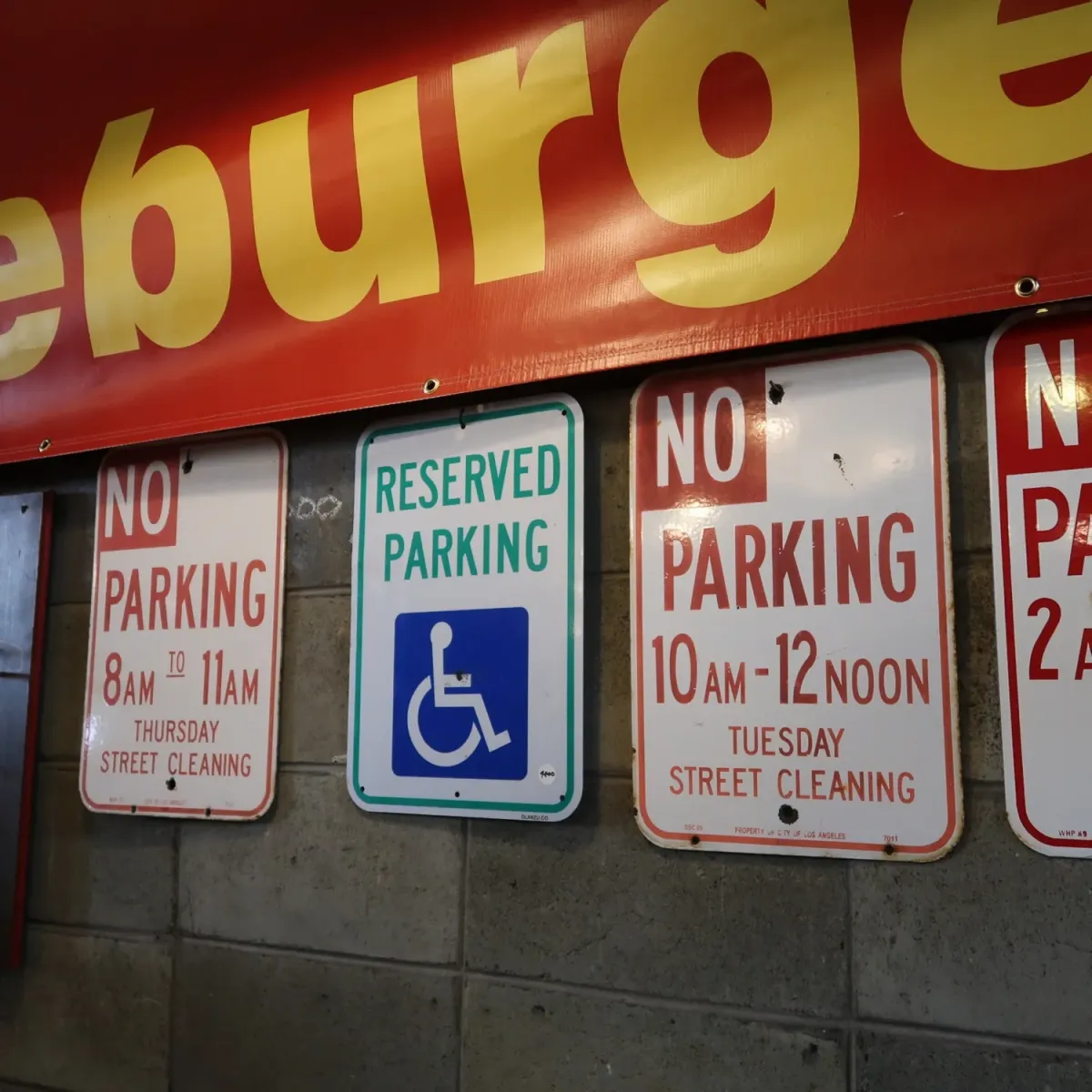 NO PARKING ロードサイン ホーロー