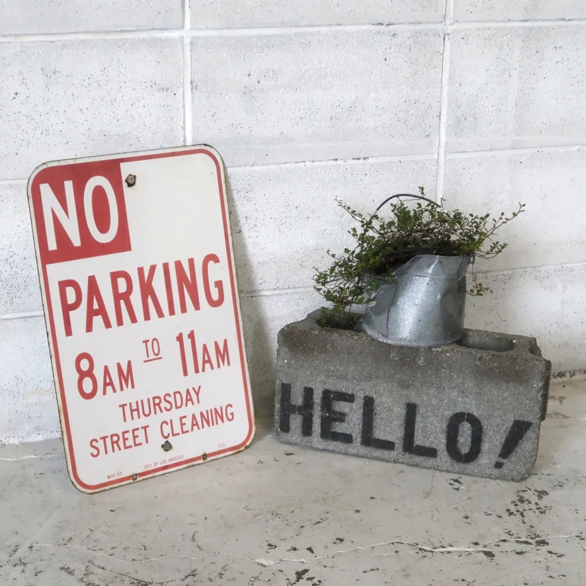 NO PARKING ロードサイン ホーロー