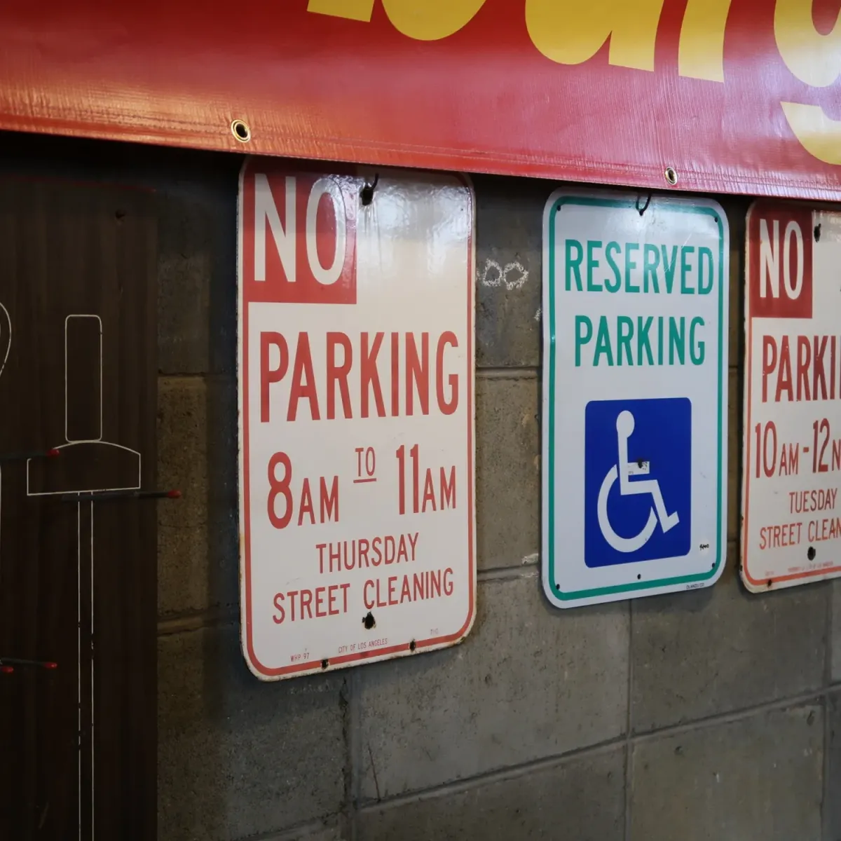 NO PARKING ロードサイン ホーロー