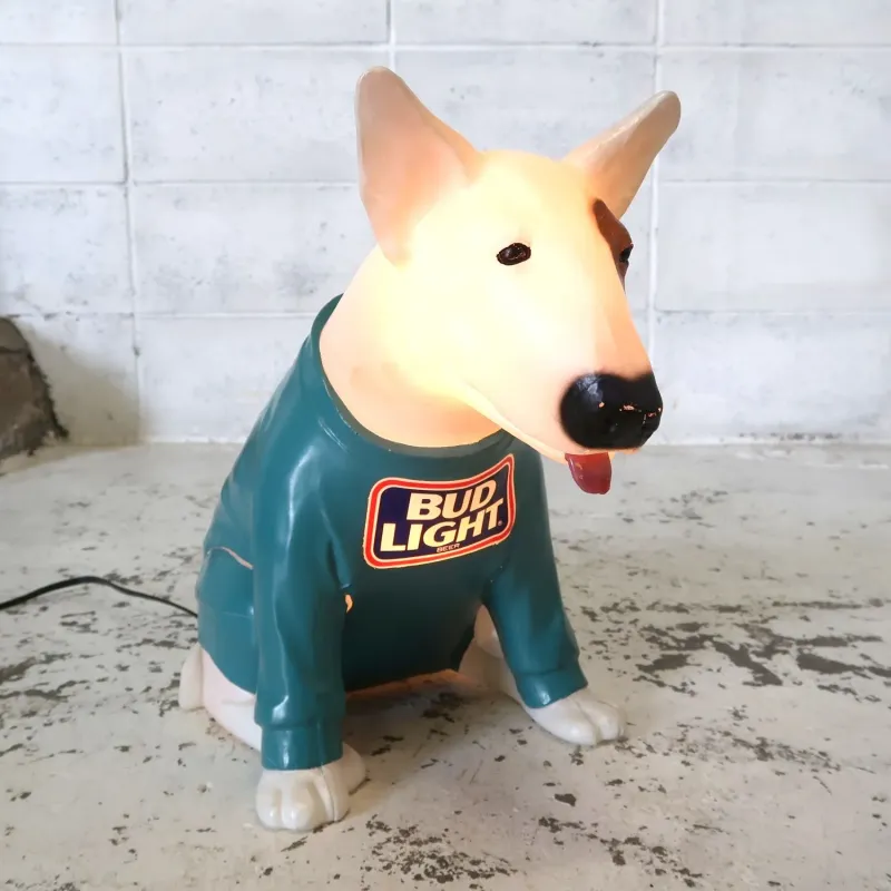 80's BUD LIGHT バド犬ライトサイン Spuds Mackenzie