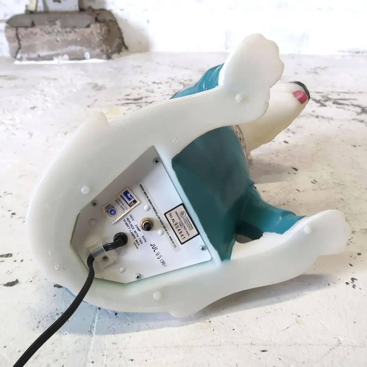 80's BUD LIGHT バド犬ライトサイン Spuds Mackenzie