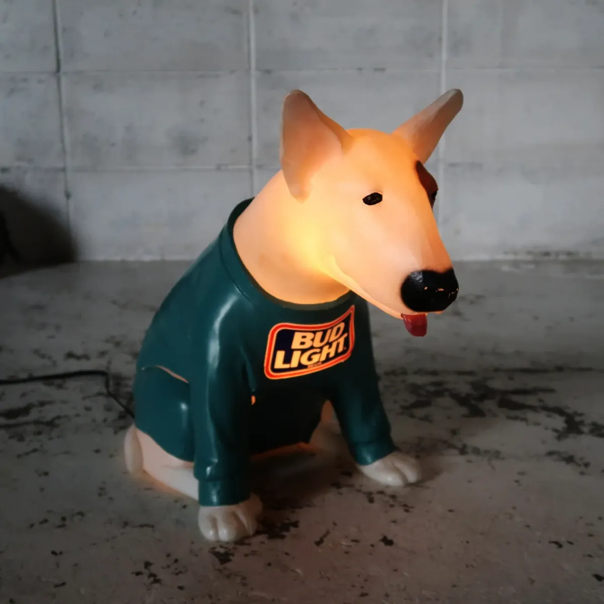 80's BUD LIGHT バド犬ライトサイン Spuds Mackenzie