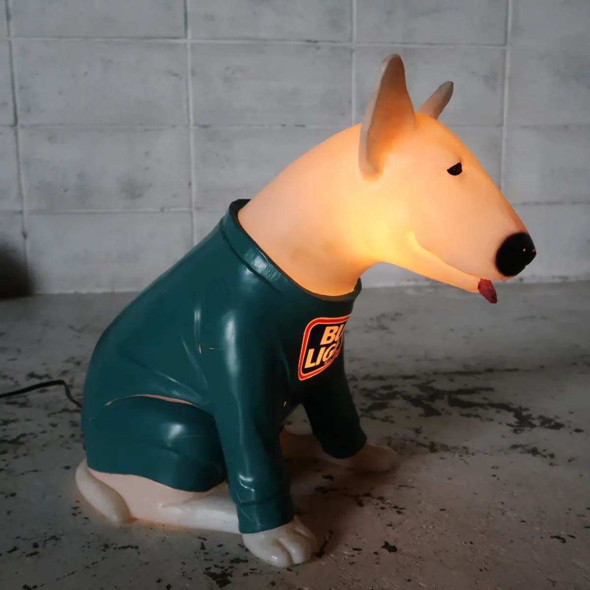 80's BUD LIGHT バド犬ライトサイン Spuds Mackenzie