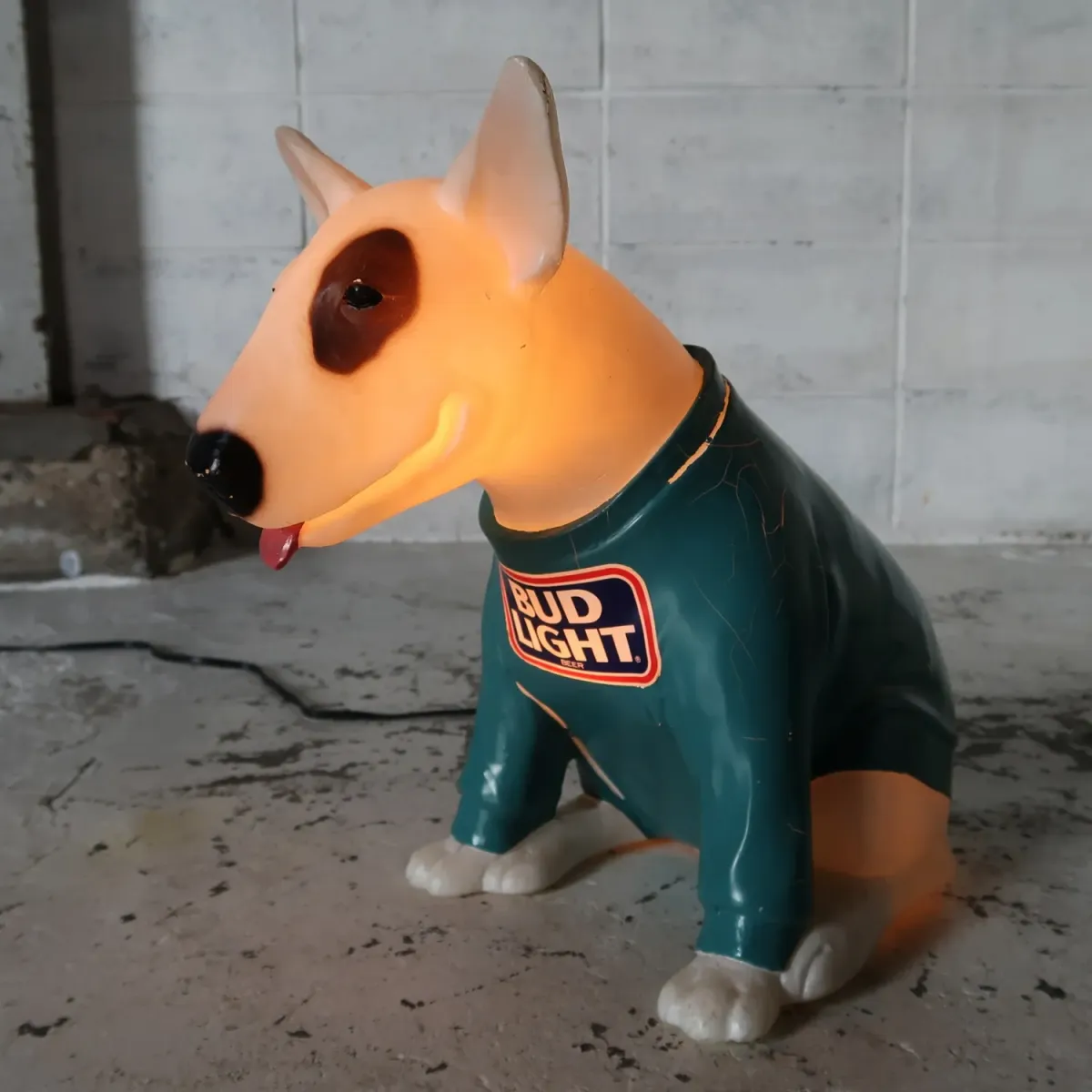 80's BUD LIGHT バド犬ライトサイン Spuds Mackenzie