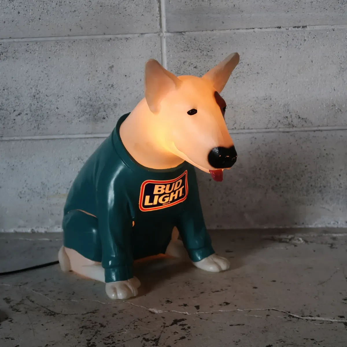 80's BUD LIGHT バド犬ライトサイン Spuds Mackenzie
