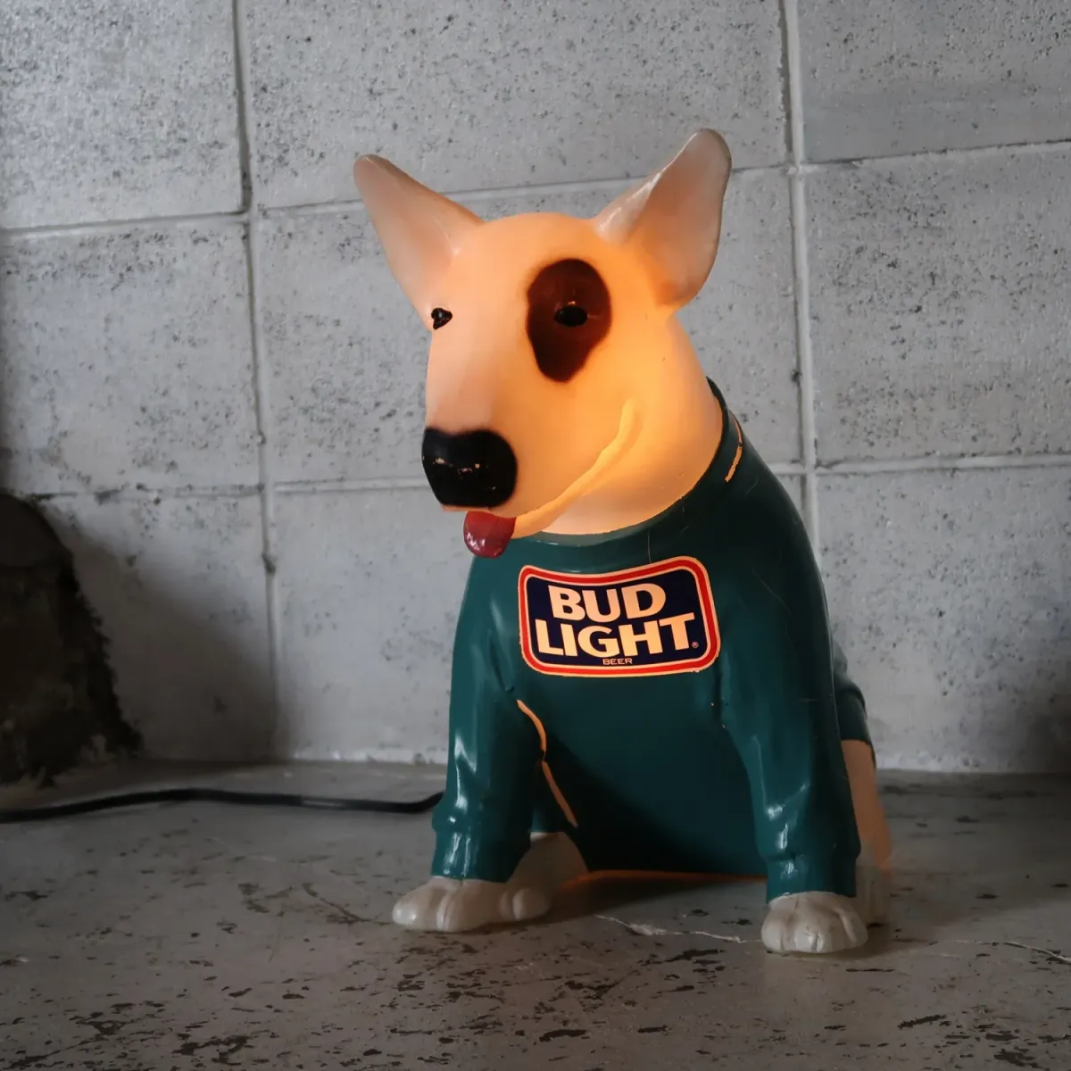 80's BUD LIGHT バド犬ライトサイン Spuds Mackenzie