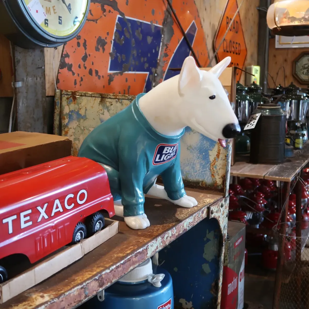 80's BUD LIGHT バド犬ライトサイン Spuds Mackenzie