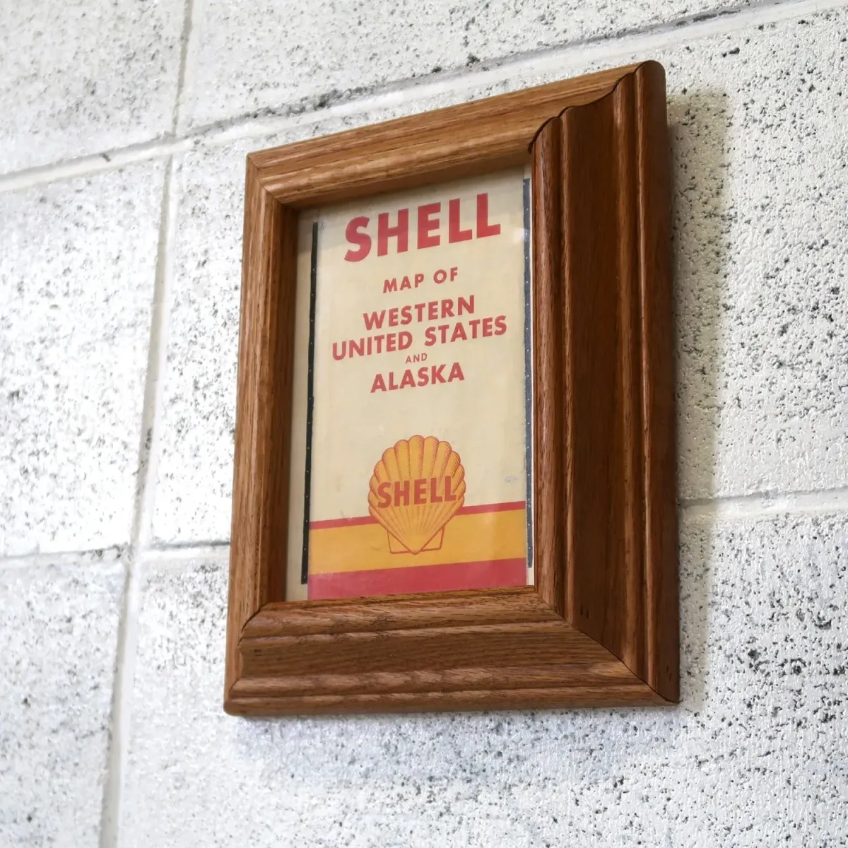 SHELL マップ パンフレット 額装