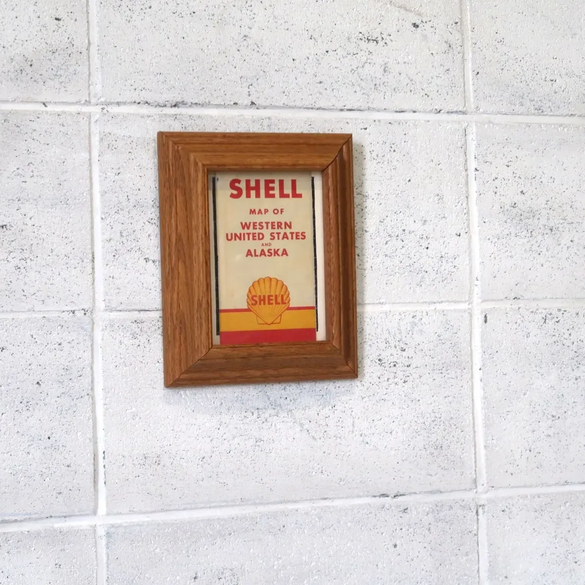 SHELL マップ パンフレット 額装