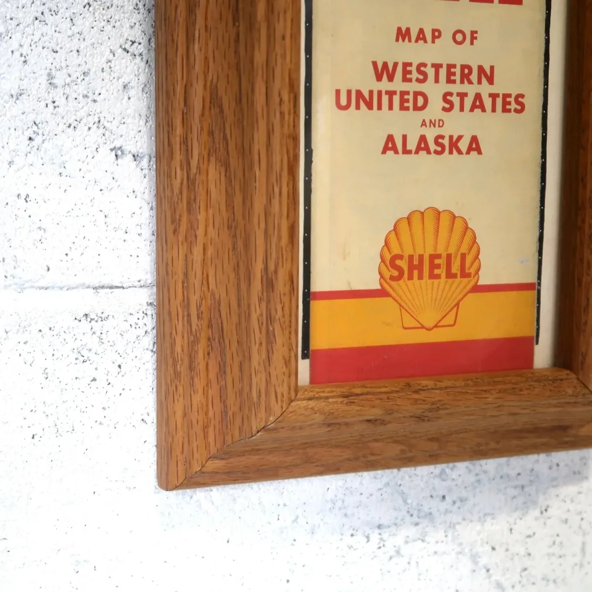 SHELL マップ パンフレット 額装