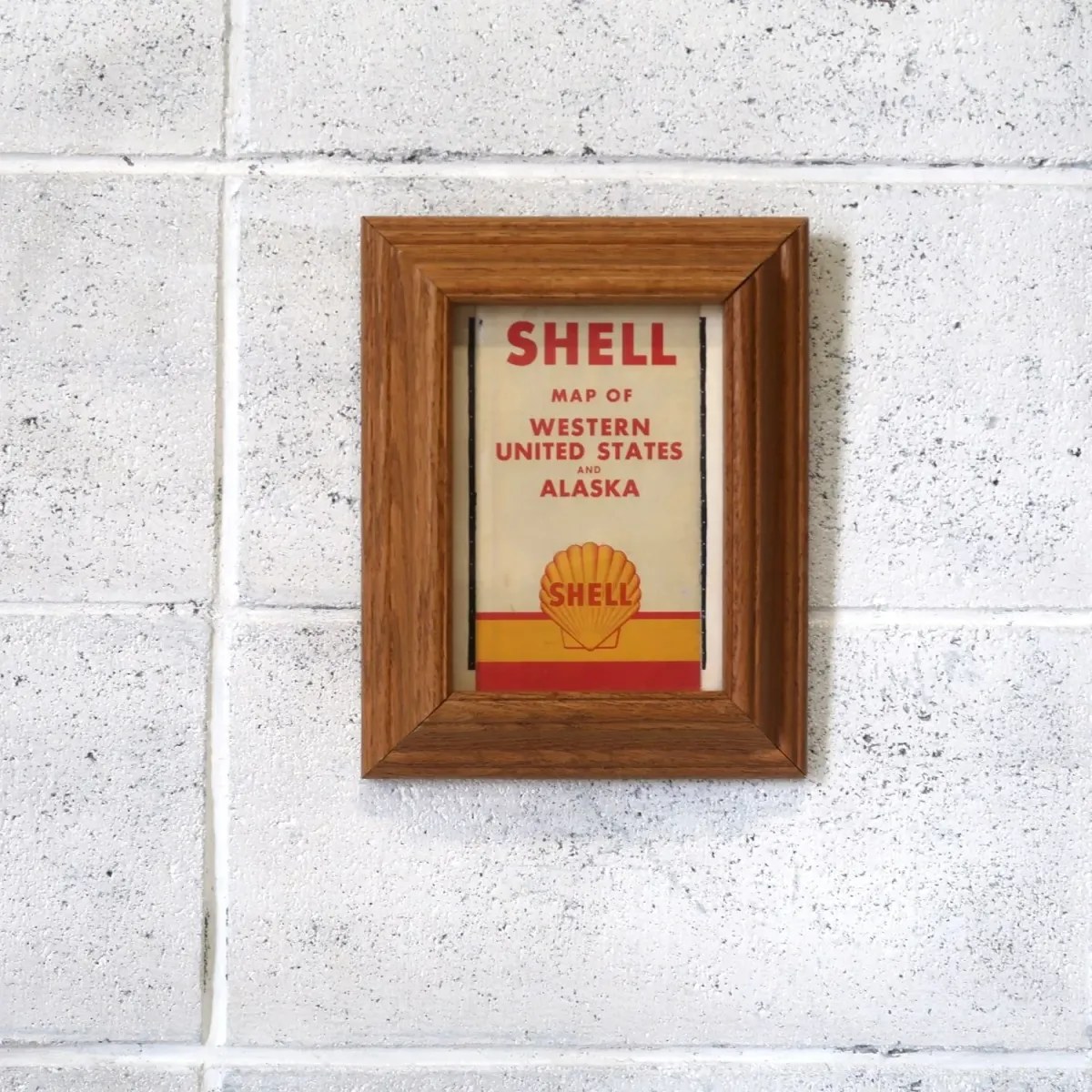 SHELL マップ パンフレット 額装