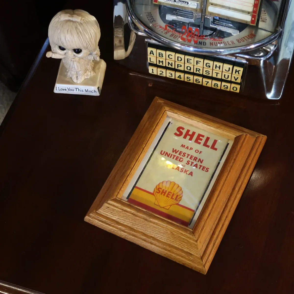 SHELL マップ パンフレット 額装