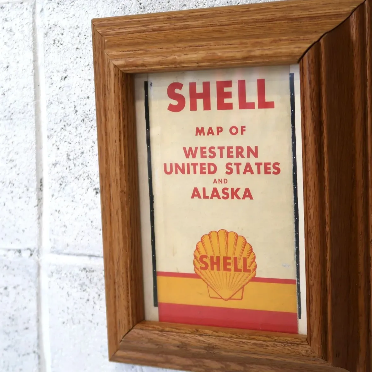 SHELL マップ パンフレット 額装