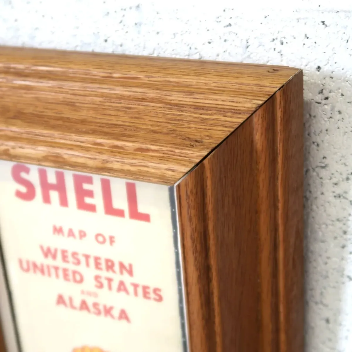 SHELL マップ パンフレット 額装