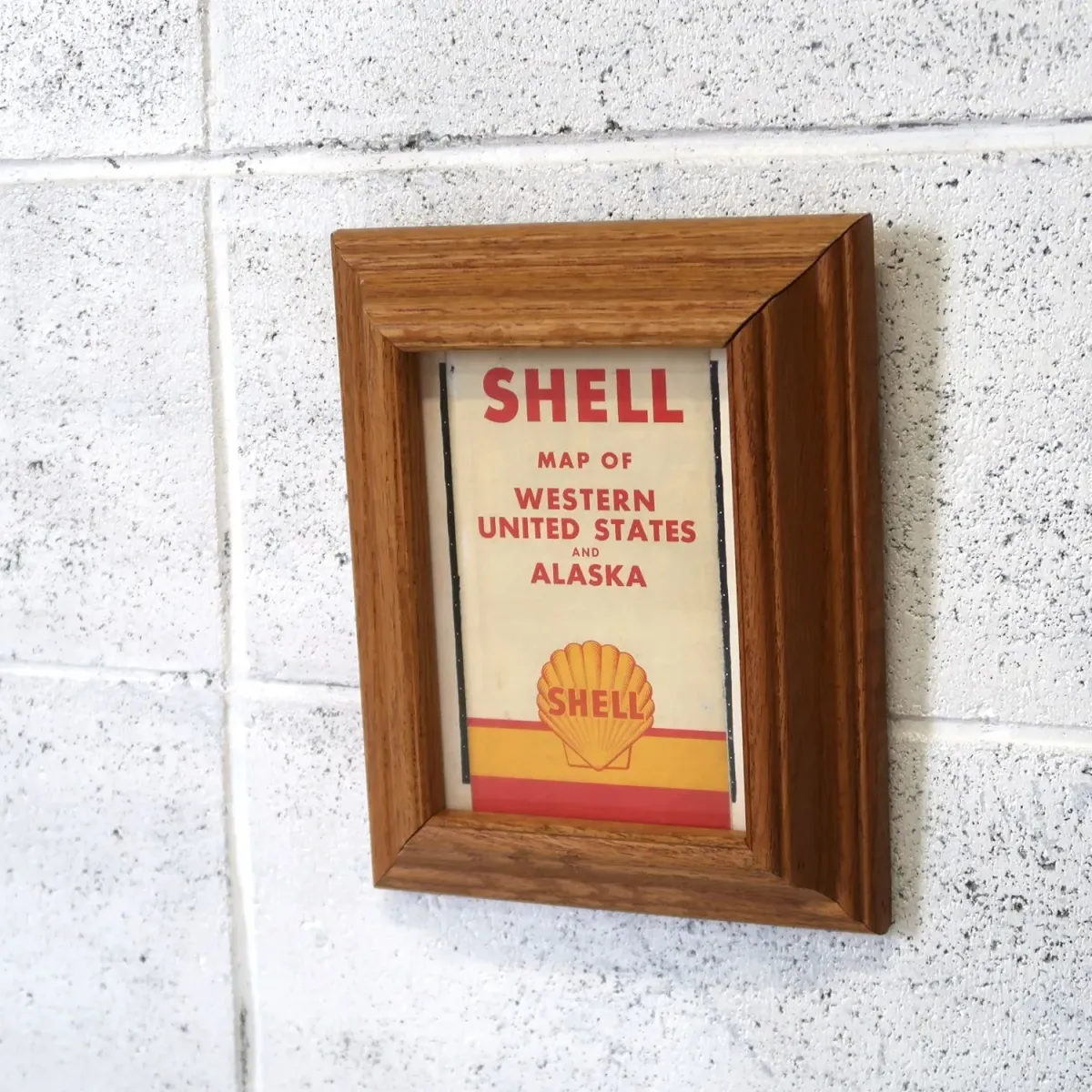 SHELL マップ パンフレット 額装