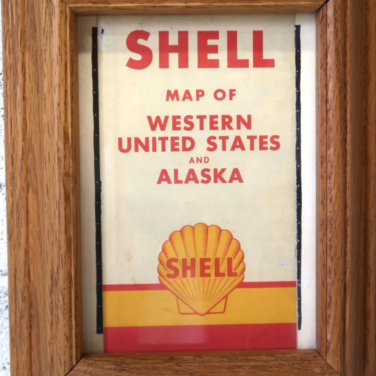 SHELL マップ パンフレット 額装