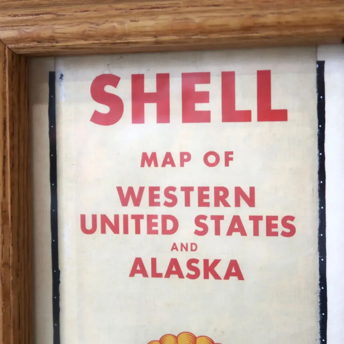 SHELL マップ パンフレット 額装