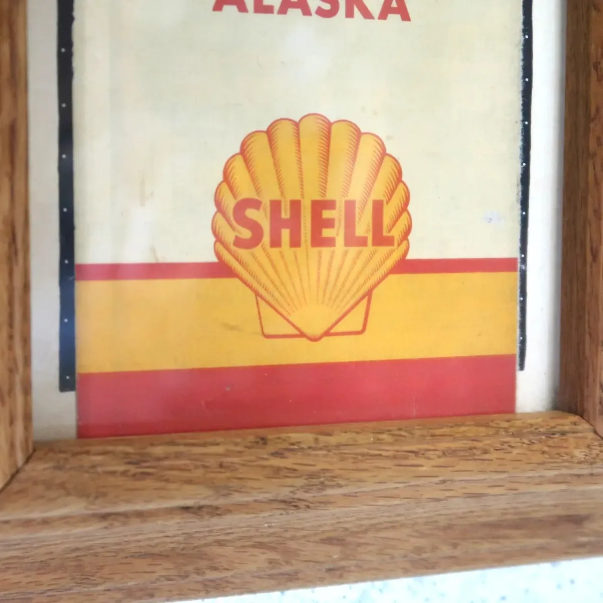 SHELL マップ パンフレット 額装