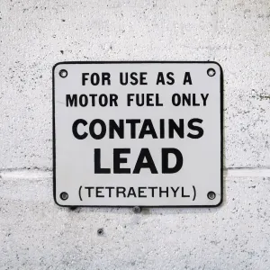 CONTAINS LEAD ビンテージ サインプレート ホーロー