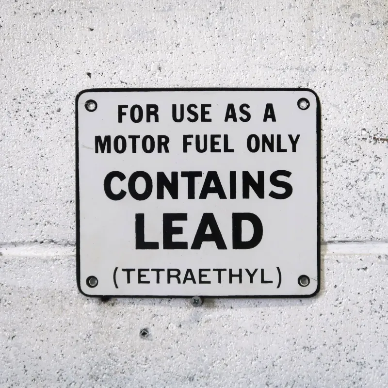 CONTAINS LEAD ビンテージ サインプレート ホーロー