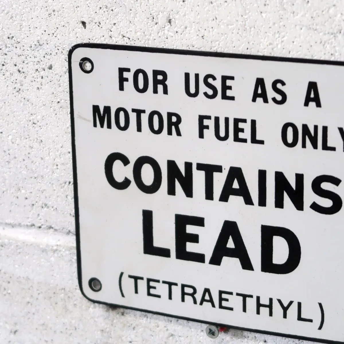 CONTAINS LEAD ビンテージ サインプレート ホーロー
