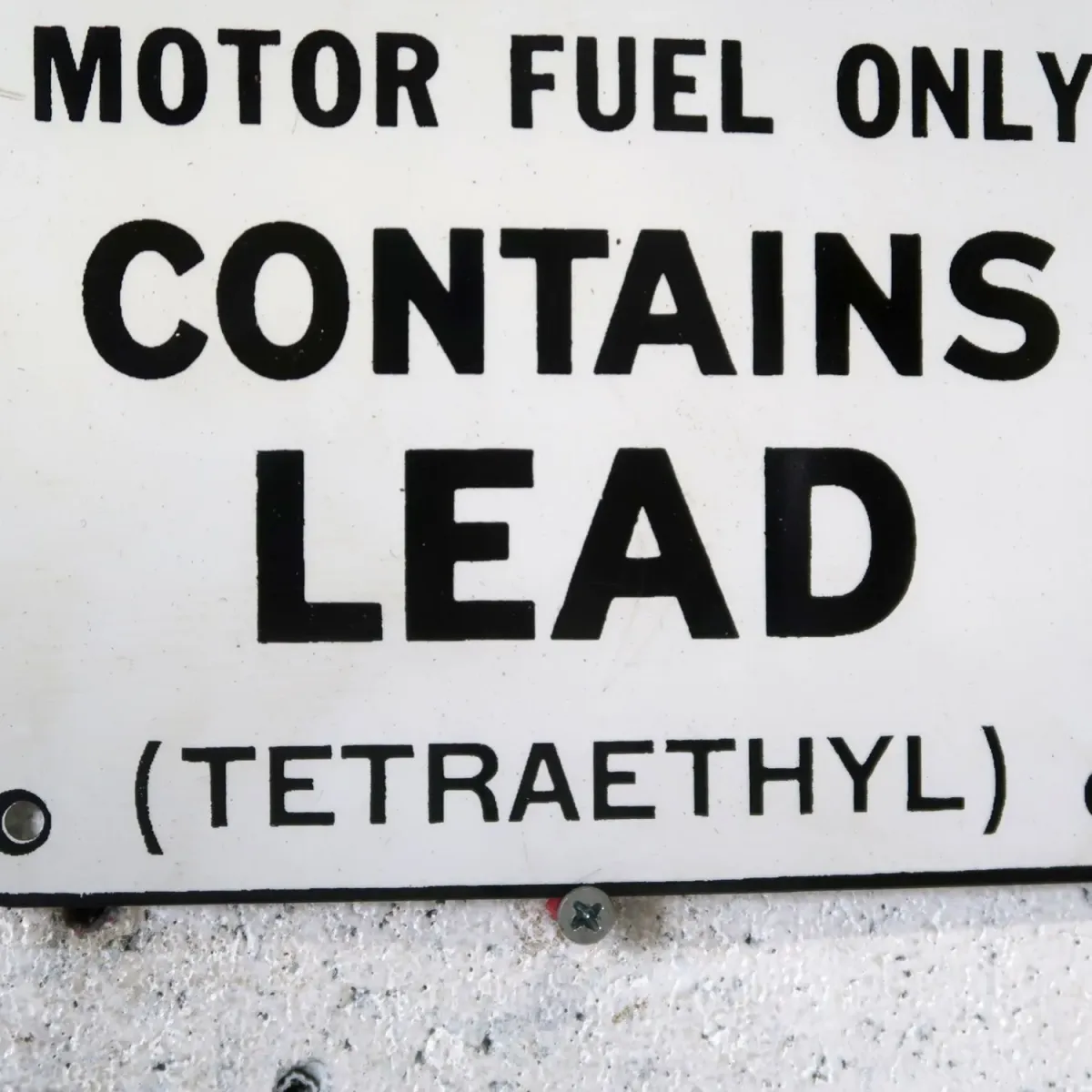CONTAINS LEAD ビンテージ サインプレート ホーロー
