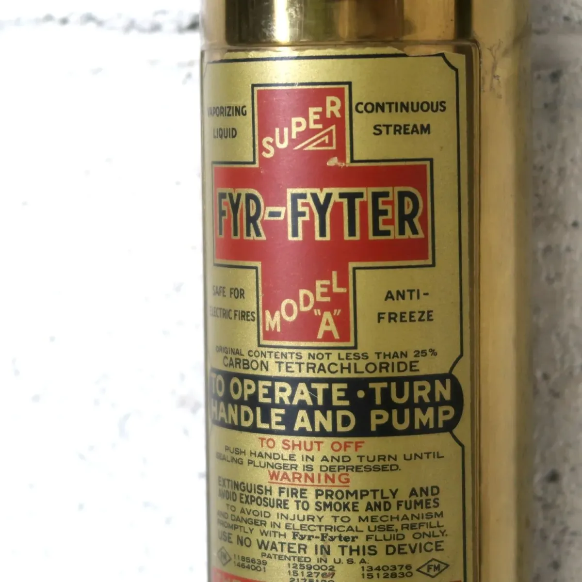 40's ビンテージ 消火器 銅×真鍮