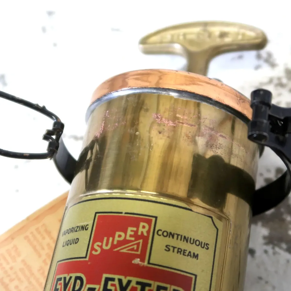 40's ビンテージ 消火器 銅×真鍮