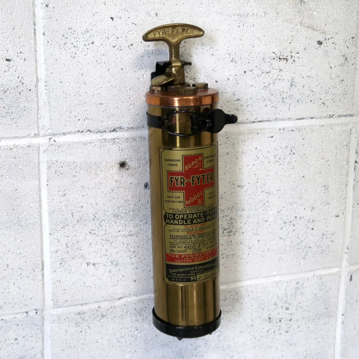 40's ビンテージ 消火器 銅×真鍮